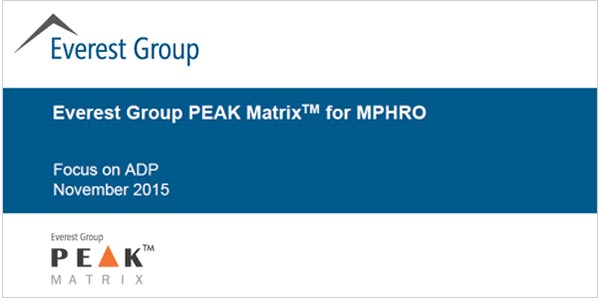 Everest Group Peak Matrix for MPHRO